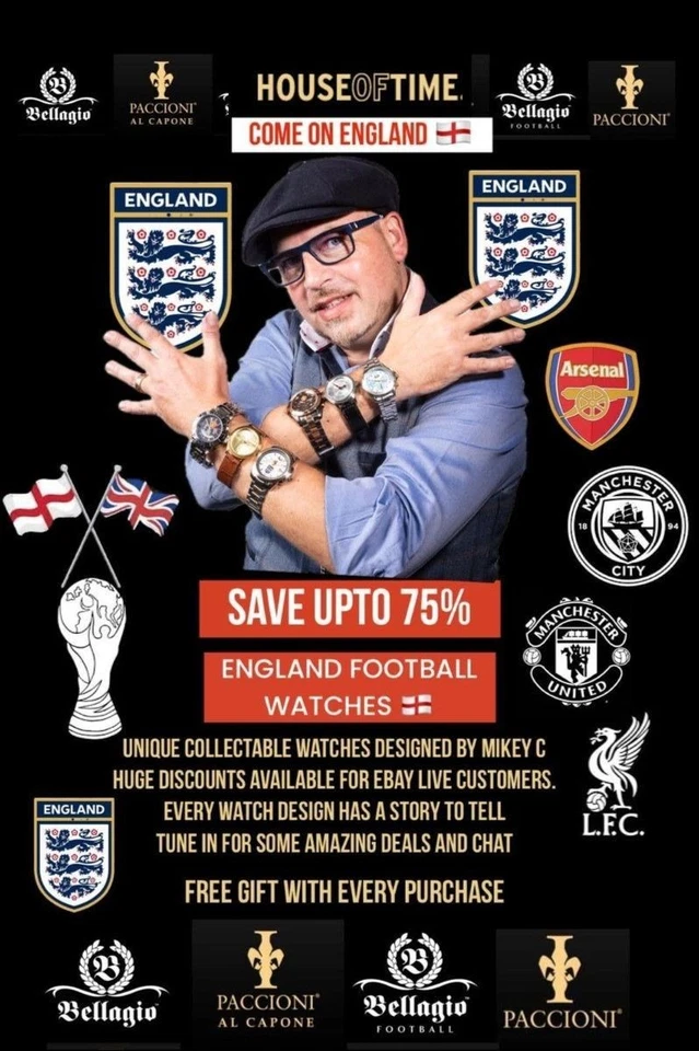 ENGLAND FOOTBALL WATCHES & PREMIER LEAGUE WATCHES