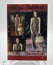 2025 Panini Caitlin Clark Chronicled Red Foil Dress for Success #61 WNBA Indiana