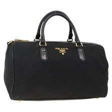 Borsa a mano Prada nylon nero oro originale 174508A