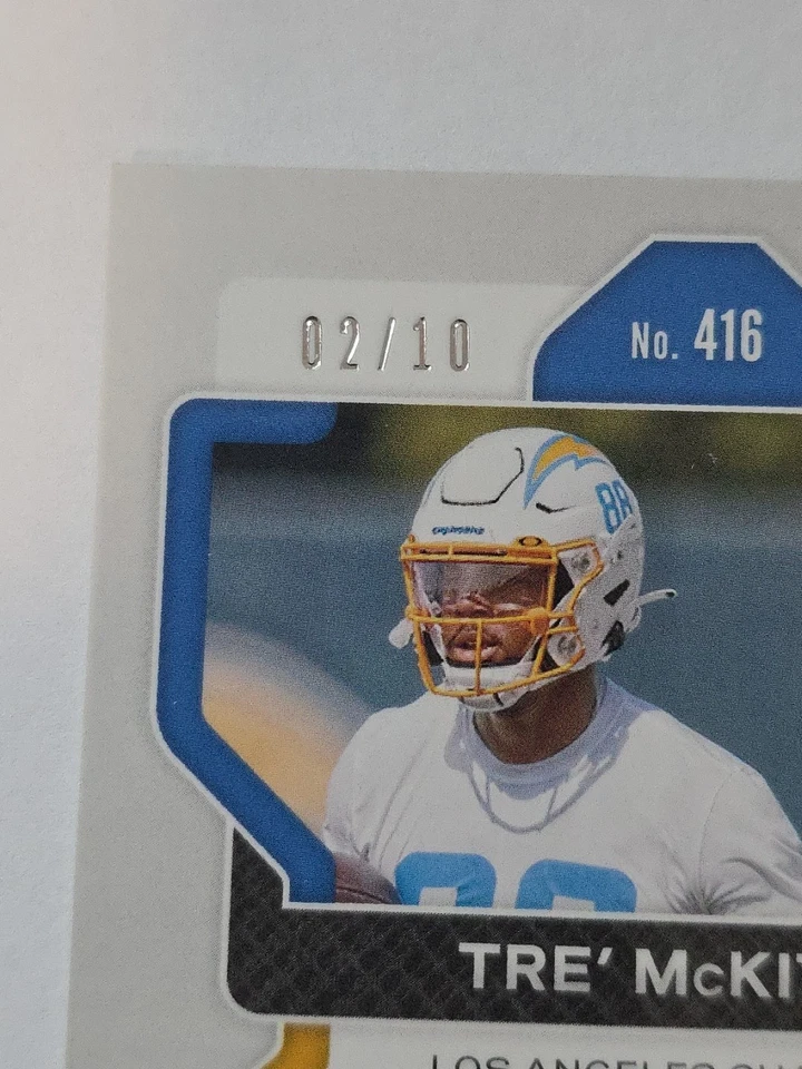 2021 Panini Prizm Gold Disco Prizm # 416 Tre’ McKitty Rookie Card Auto /10 - Image 3 of 4