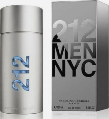 Carolina Herrera 212 Men NYC Eau de Toilette Spray, Regular Size 3.4 fl oz