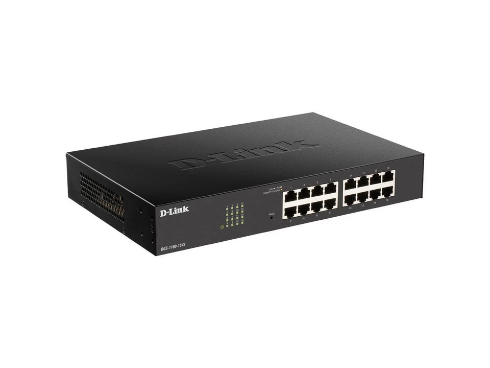 D-Link Ethernet Switch, 16 Port Easy Smart Managed Gigabit Network Internet - Image 2 of 3