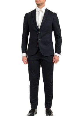 Hugo Boss Men's ''Norwin4/Banks3-J'' Slim Fit Plaid Stretch Two Button Suit
