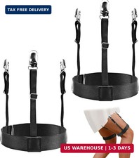Mabor Adjustable Elastic Shirt Stays Holder Garter with Non-slip Locking Clamps