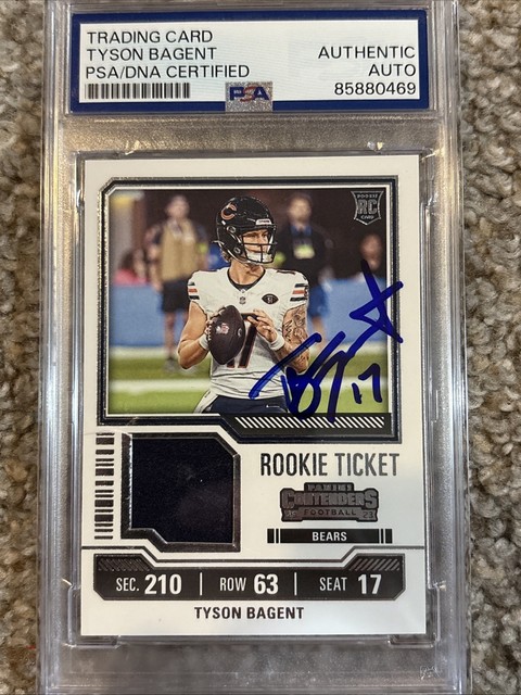 Tyson Bagent 2023 Panini Contenders Rookie Ticket Autograph