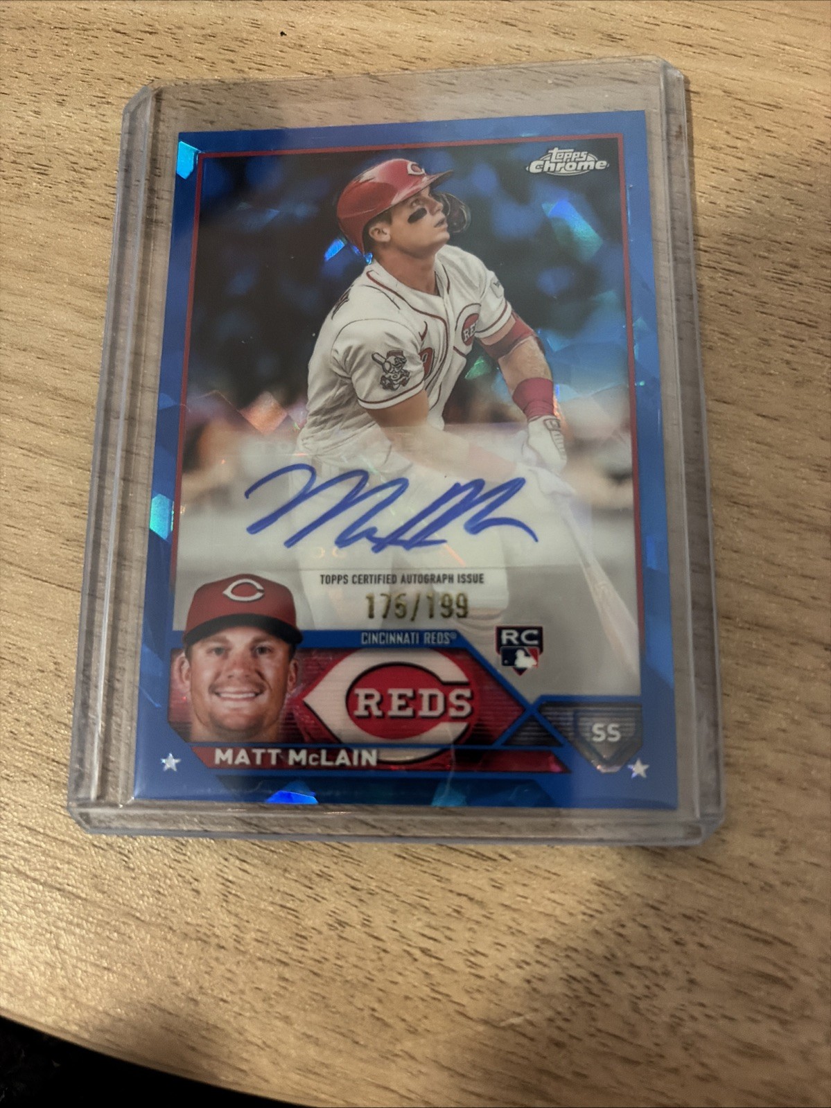 2023 Topps Chrome Update Series Sapphire Edition - Autographs Matt McLain  /199