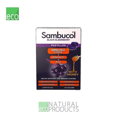 Sambucol Schwarzer Holunder mit Honig 20 Pastillen 40g
