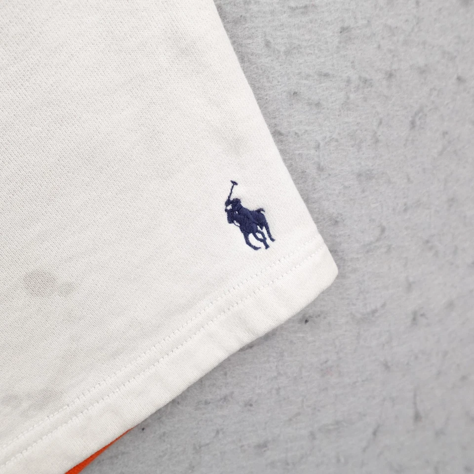 Pantalones Cortos Polo Ralph Lauren Para Hombre Medianos Bloques de Color Verde Blanco Naranja Polar Sudaderas Foto 4 de 4