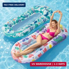 Stonful Pool Floats Lounger, 2 Pack Inflatable Pool Float Adult Size Water Hammo