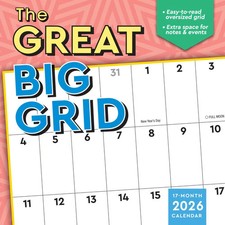 Sellers Publishing, The Great Big Grid 2026 Wall Calendar, 12'' X 12'', 17-Mont