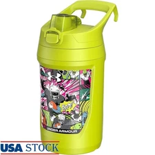 Insulated Water Bottle 32oz Sports Jug Durable Easy Grip Handle BPA Free New