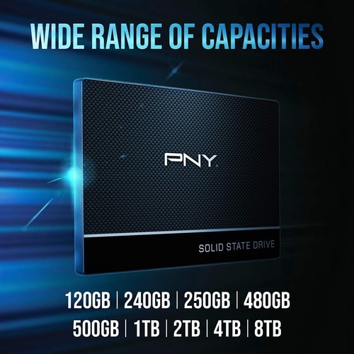 PNY CS900 Internal SSD SATA III, 2.5 Inch, 250GB, Read speed up to 535MB/s 250GB - Picture 8 of 8