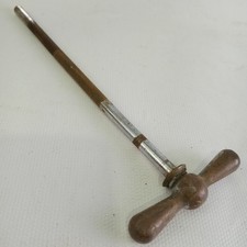 Ludwig 5 3/16" Bass Drum Bow-Tie Tension T-Rod Vintage 30s Nickel USA Bowtie