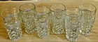 6 VINTAGE ANCHOR HOCKING WEXFORD 12 OUNCE TUMBLERS 5 1/2” TALL