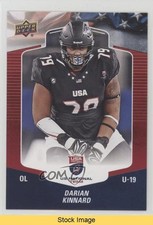 2018 Upper Deck USA Football Blue Border Darian Kinnard #99 READ 0w8