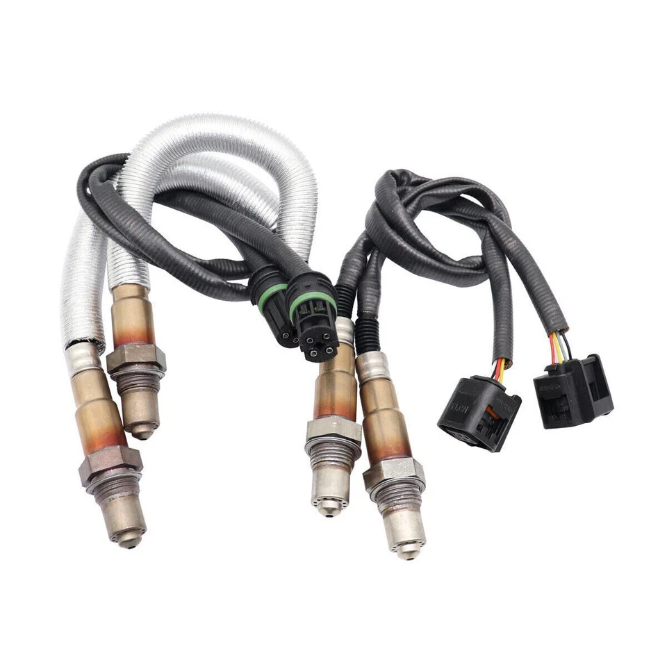 4x Oxygen O2 Sensor 1 & 2 For 2009-2015 BMW 750li 4.4L Upstream & Downstream Foto 2 de 4