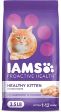 IAMS Proactive Health Healthy Kitten Dry Cat 3.5 Pound (Pack of 1), Chicken 
