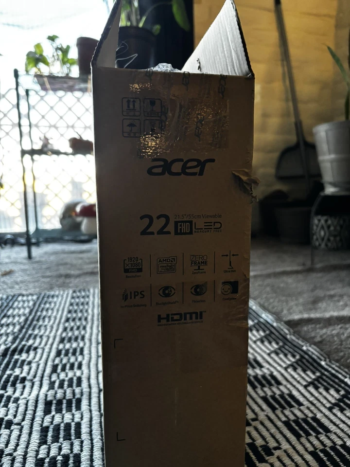 Open Box Acer SB220Q 21.5" Full HD IPS 75Hz 1920 x 1080 Monitor - Image 4 of 4