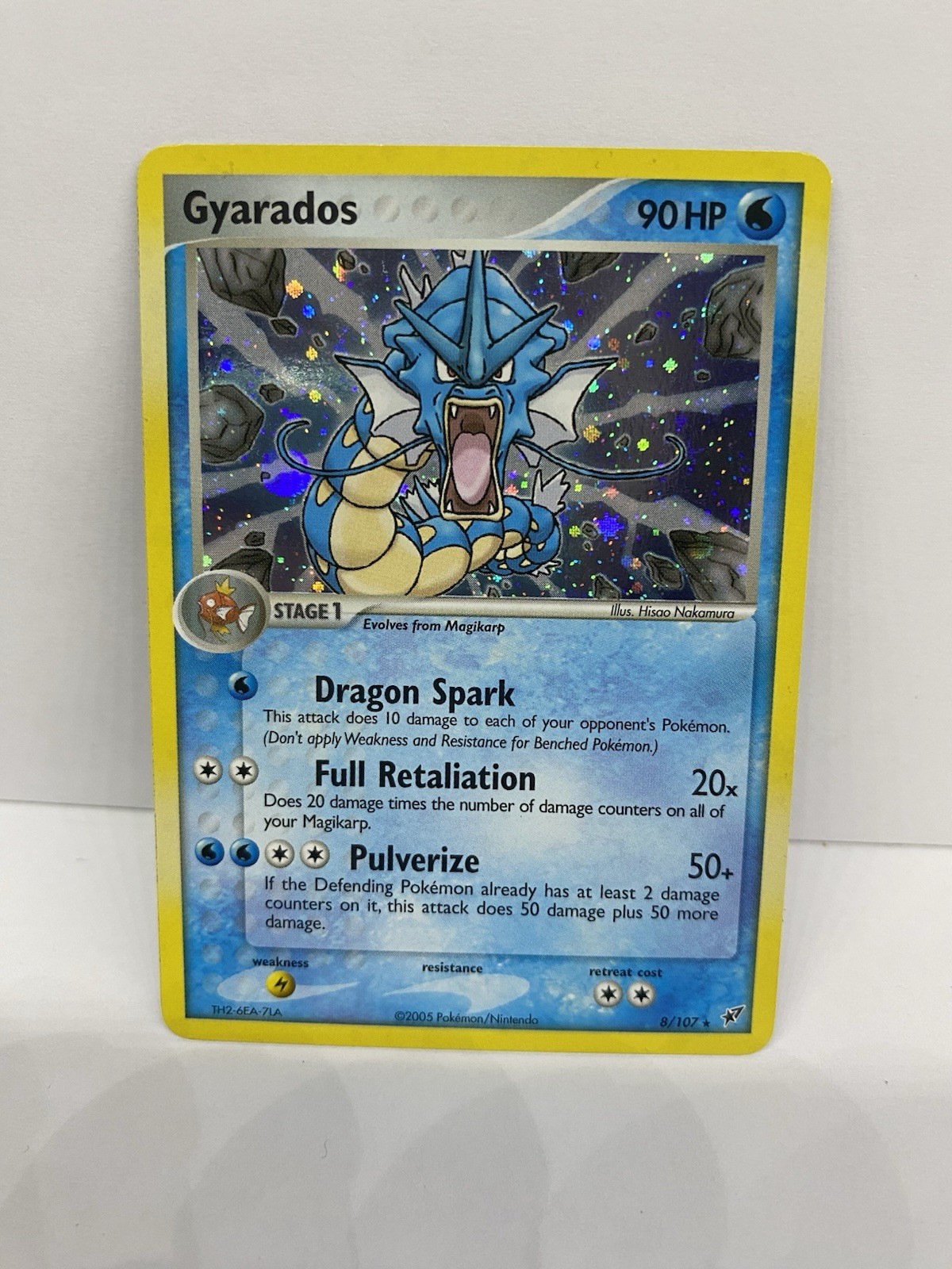 2005 Pokemon Gyarados Deoxys Holo #8/107 RARE TCG WOTC VINTAGE NM