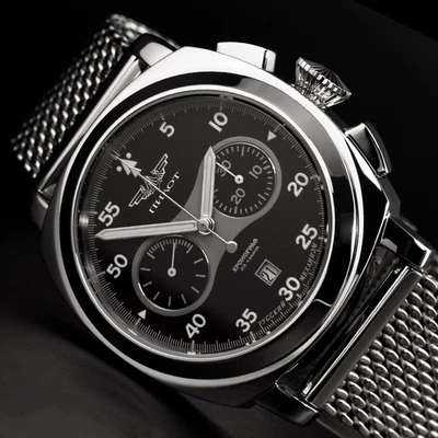 PILOT | Poljot 3133 Big Russian mechanical Chronograph - Bild 1 von 4