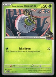 Team Rocket's Tarountula 018/217 Ascended Heroes Common