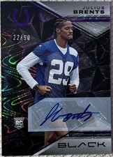 2023 Panini Black Julius Brents auto 22/50 RC Rookie Colts Dolphins