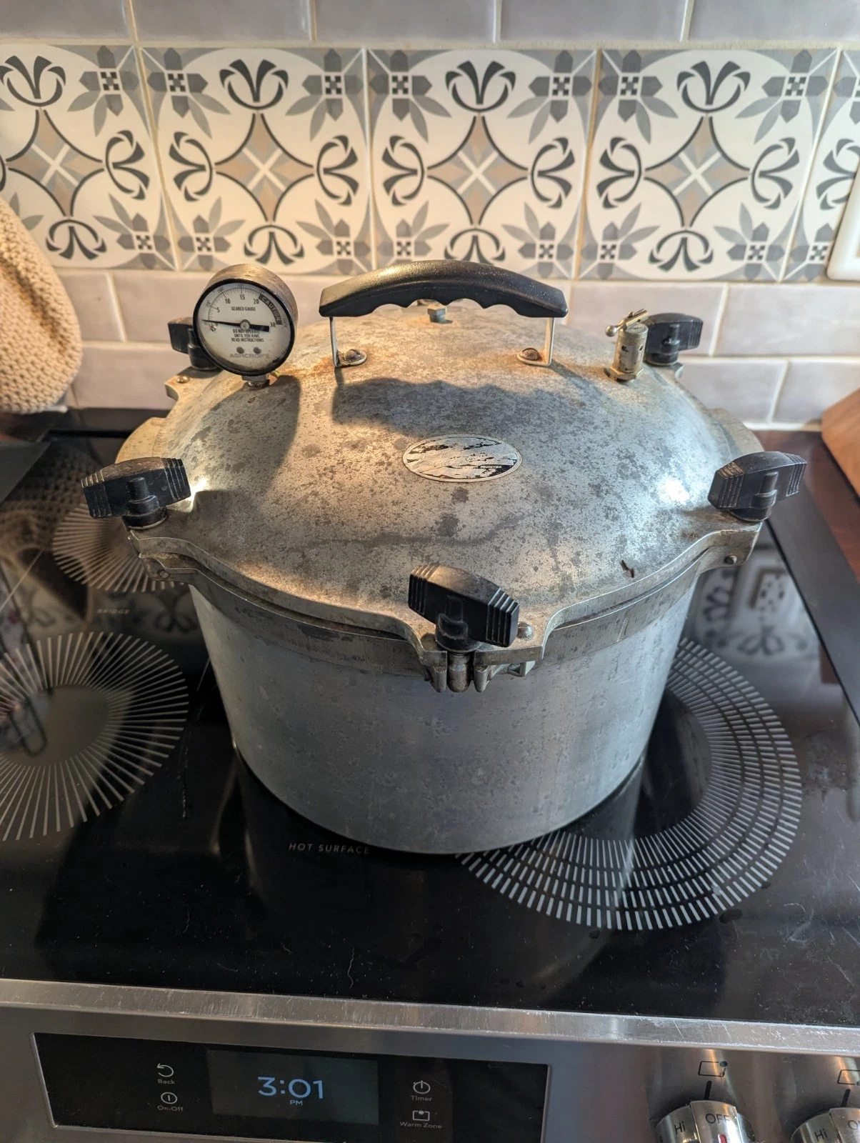 No7 All American Cast Aluminum Pressure Canner - Cooker 15.5 Qt USA