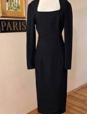NWT Prada Black Cady Midi Dress Size 38 Originally $5400