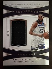 2022 Panini National Treasures Threads Karl-Anthony Towns Game Used /99 #TD-KAT