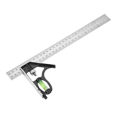 Verstellbar Kombination Quadratisch Metall Rule Messung Rechts Winkel Lineal ...