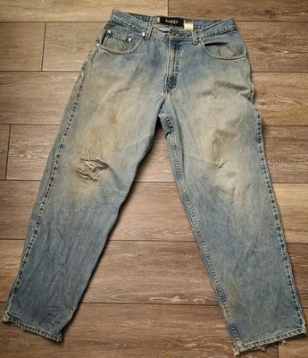 Vtg 1991 Levi's SilverTab Baggy Jeans 34x32 90s Skater Distressed