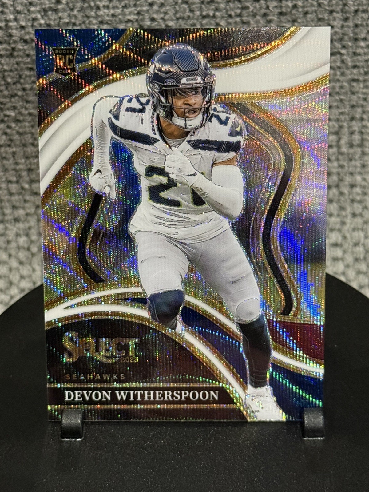 2023 Panini Select Club Level Devon Witherspoon Tri-Color Prizm /149 RC Seahawks