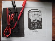 Vintage TRIPLETT 630-APL MULTIMETER Excellent Condition With New Probes