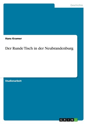 Hans Kramer | Der Runde Tisch in der Neubrandenburg | Taschenbuch | Deutsch