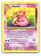 Slowbro Unlimited Uncommon Fossil 43/62 LP on eBay