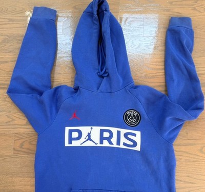 Nike Air Jordan PSG Paris Saint-Germain Fleece Hoodie Mens Medium