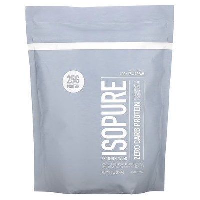 2 X  Isopure, Zero Carb Protein Powder, Cookies & Cream, 1.02 lb (465 g)