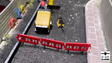 Road & Pedestrian Safety Barriers Unpainted OO-Gauge (10 Pack)