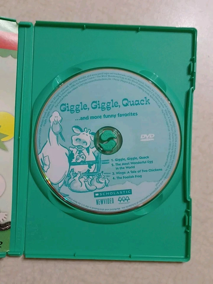 Giggle, Giggle, Quack Children's Storybook DVD Scholastic Elementary Education - Image 2 of 3