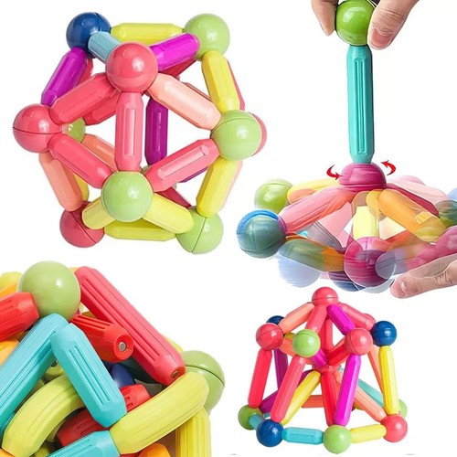 Kids 100PCs Colorful Interlocking Building Blocks DIY Toys STEM for Fun Playset - Picture 8 of 9