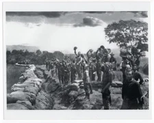 1898 Spanish American War Getting News of Surrender of Santiago Cuba 8x10 Photo