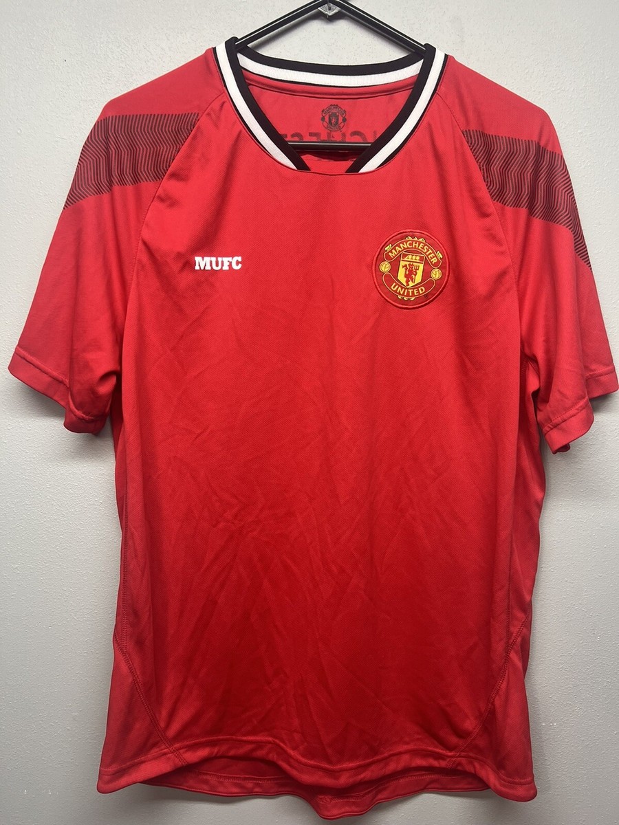 Manchester United Mens Large Jersey Shirt Football Soccer Red MUFC