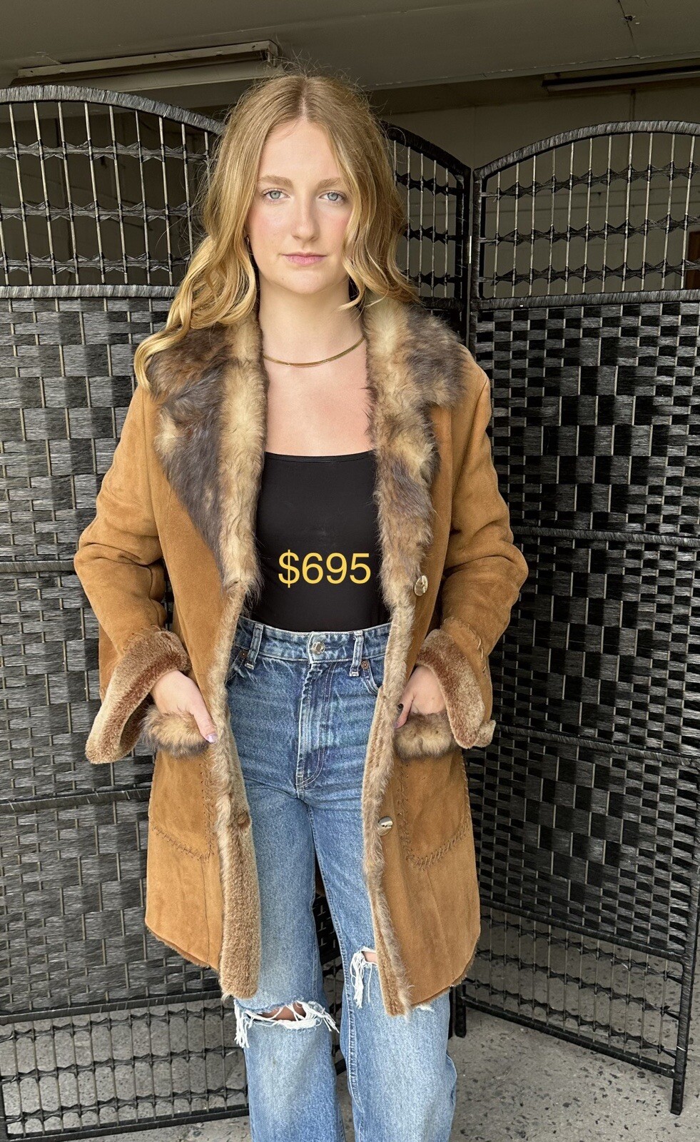 Brown Shearling Jacket - image 1