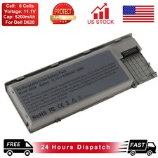 New 6 Cell Battery for Dell Latitude D620 D630 D640 PC764 TC030