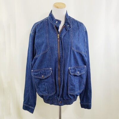 Levi's Vintage Movin' On denim bomber jacket 70s 80s blue Levi's Vintage Movin' On denim bomber jacket 70s 80s blue