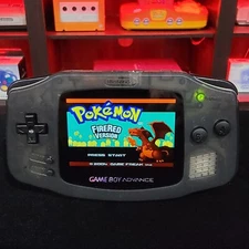 Smoke Grey Game Boy Advance GBA Console with iPS V5 Backlight Backlit LCD 