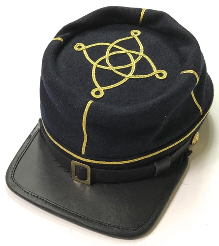 CIVIL WAR US UNION LIEUTENANT OFFICER WOOL KEPI FORAGE CAP HAT-MEDIUM