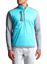 $188 Peter Millar Mens 2XL 1/4 Zip Hybrid Golf Jacket Pullover Shirt MF22EZ55A