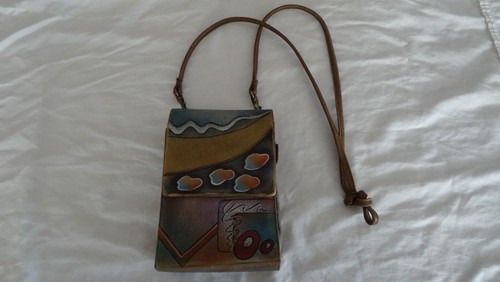 ANUSCHKA: Small Crossbody Bag, 7.5"x 5"x3" very gently used.