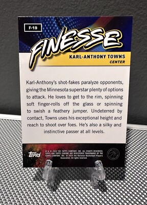 2023-24 Topps Chrome KARL ANTHONY TOWNS #/50 SP Gold Refractor 